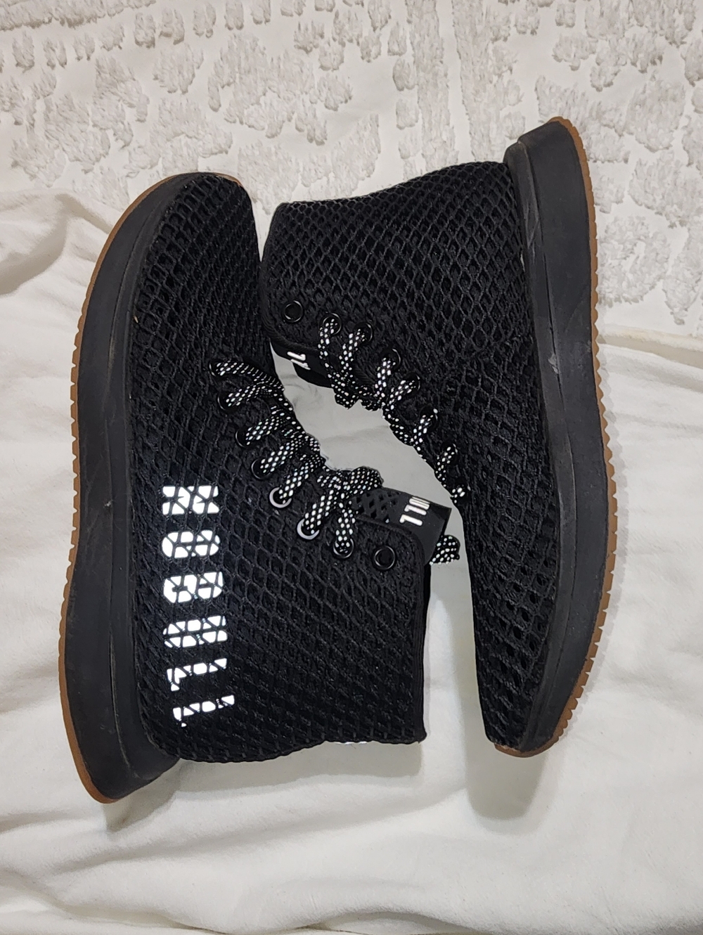 NoBull Diamond Mesh Runner Hightop Sneakers W 7.5 M 6 - Picture 4 of 9